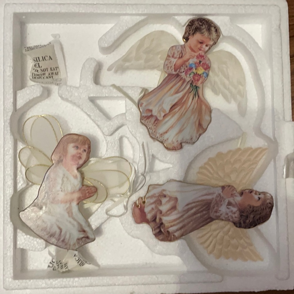 Bradford Exchange Collectible Ceramic Ltd Edition Heavens Little Angel Ornaments